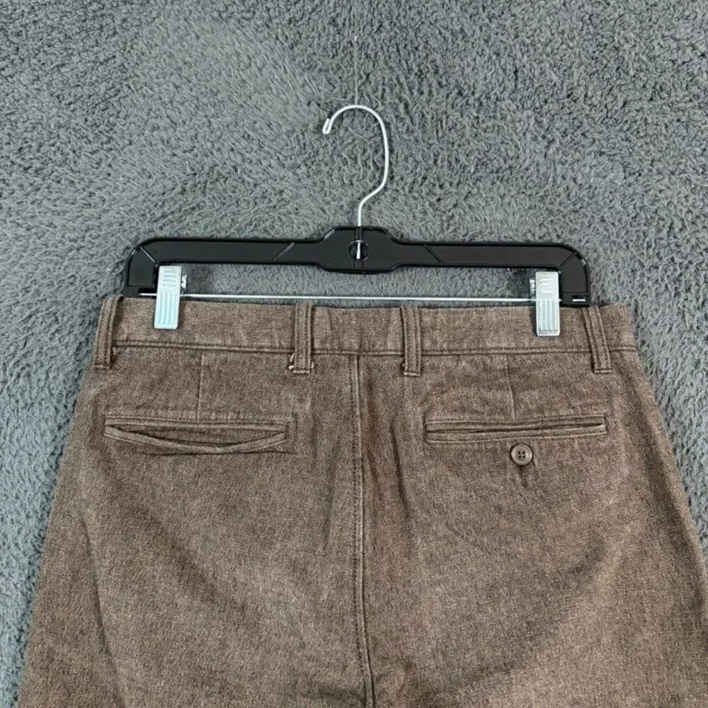 J Crew Pants Mens 30x32 Brown 484 Slim Fit Brushed Cotton Stretch Chino Preppy